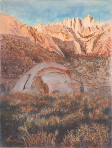 Mt. Whitney at sunrise. Robin L. Chandler copyright 2014