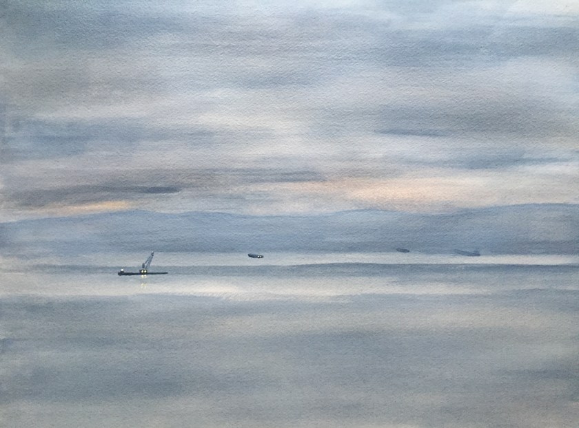 Eternity glimpsed from the Bay Bridge. Robin L. Chandler, Copyright 2016.